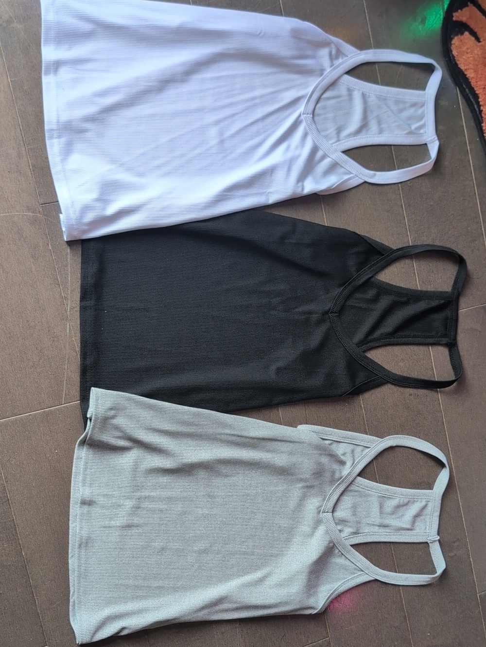 Women’s Racerback Tank Top - White, Black & Gray